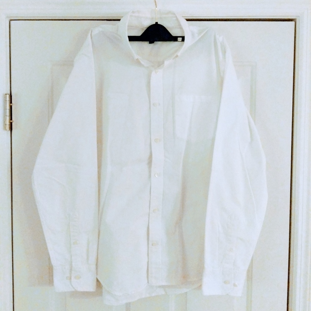 Men's Banana Republic White Oxford Shirt
